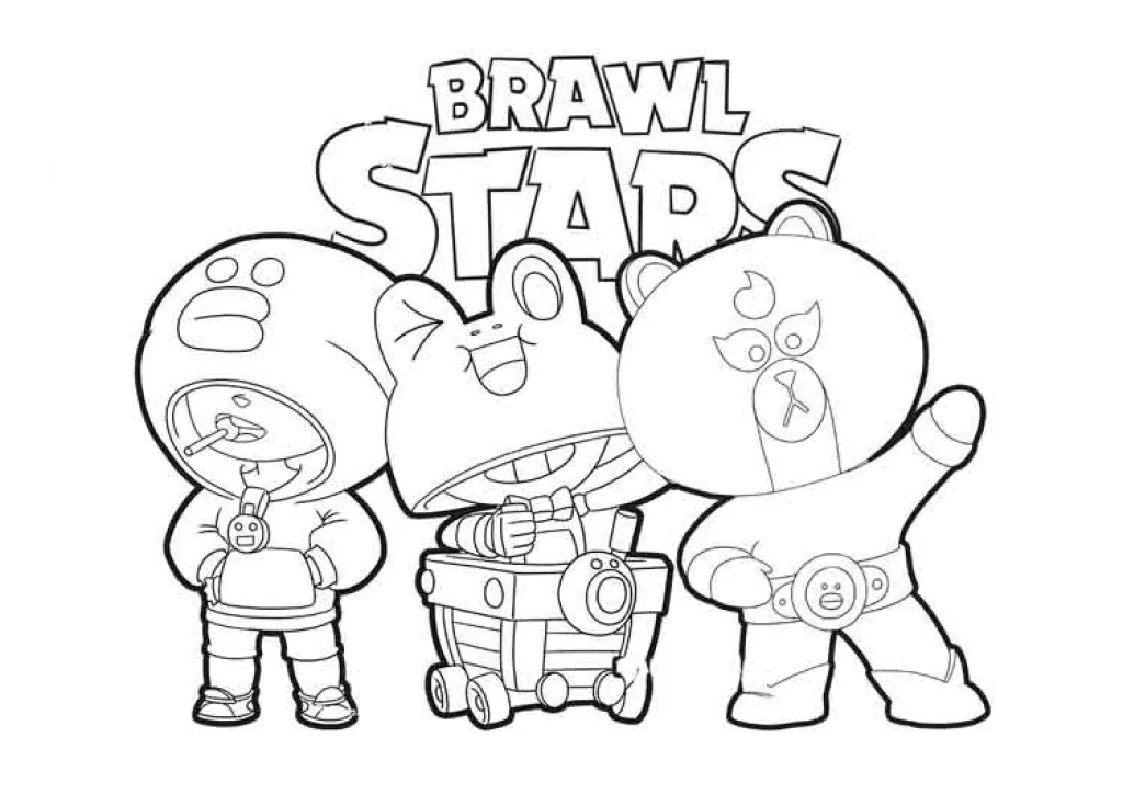 Brawl Stars Coloring Pages for Kids