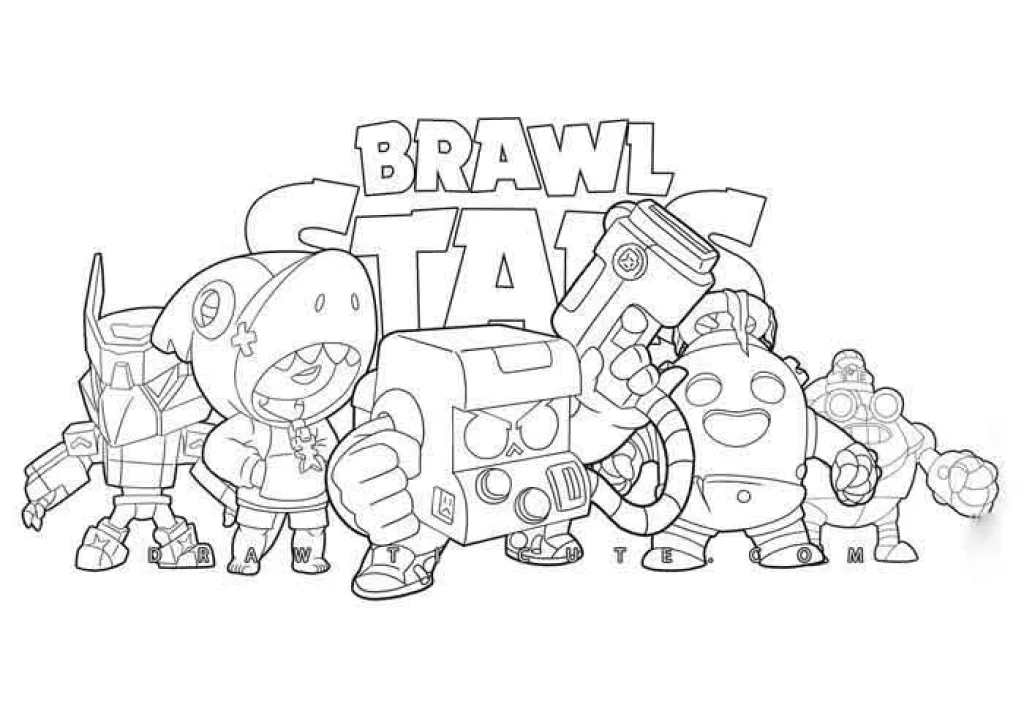 Brawl Stars Coloring Pages