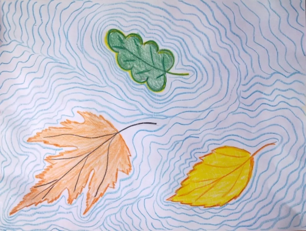 Рисунок Осень карандашом