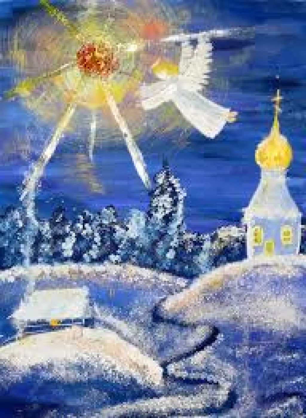 Рождество рисунки ангела