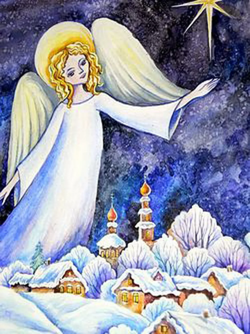 Рождество рисунки ангела