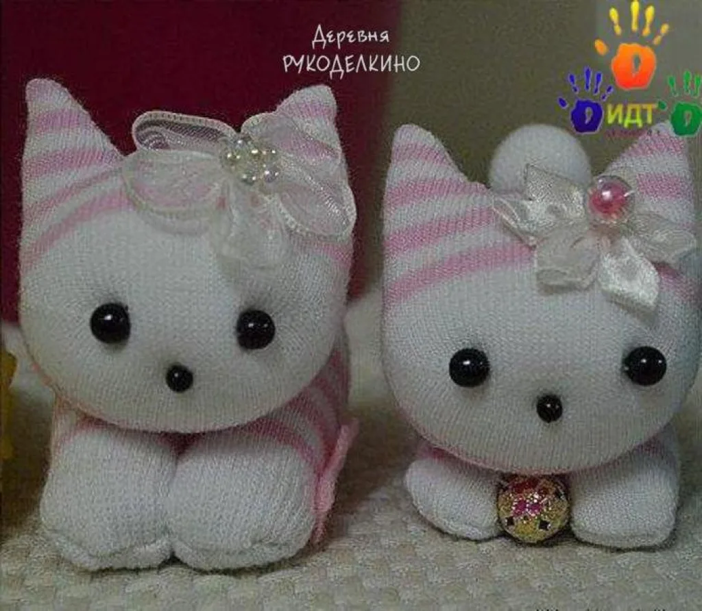 котик из носков своими руками