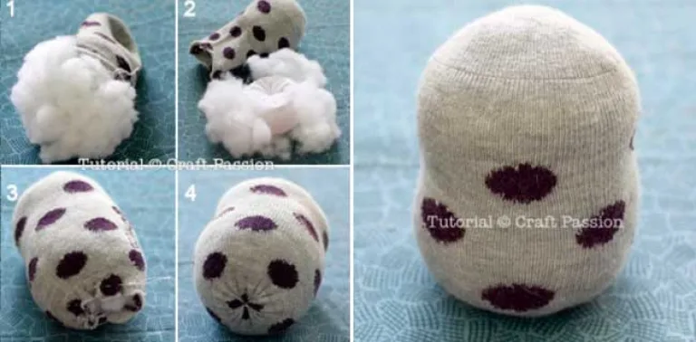 сова из носка игрушка