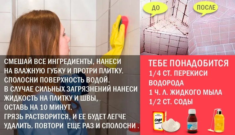 чистка плитки