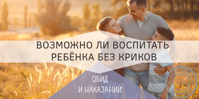как воспитать ребёнка без криков и наказаний