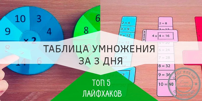 как запомнить таблицу умножения быстро и легко