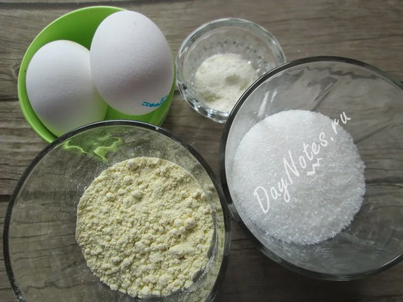 бисквит из кукурузной муки