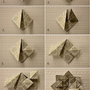 лотос оригами схема