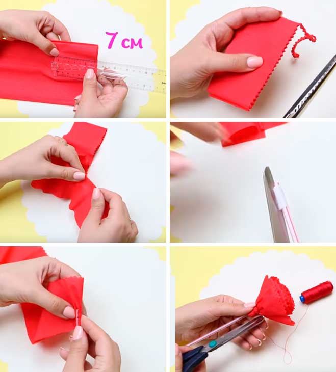 Как своими руками сделать гвоздики из бумажных салфеток?