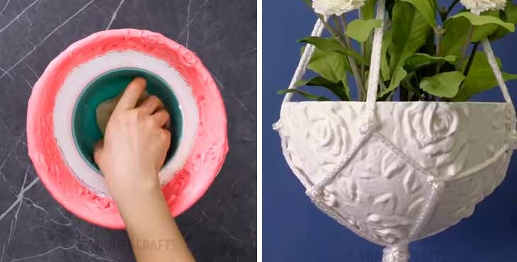 Как сделать вазоны бетонные (из бетона) для цветов уличные своими руками