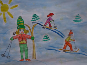 Рисунки на тему зима: что можно нарисовать с детьми
