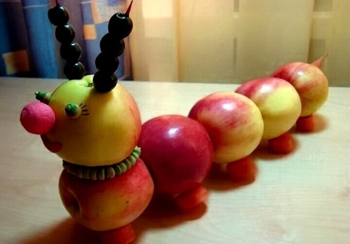 Поделки из фруктов своими руками: мастер-классы для детей